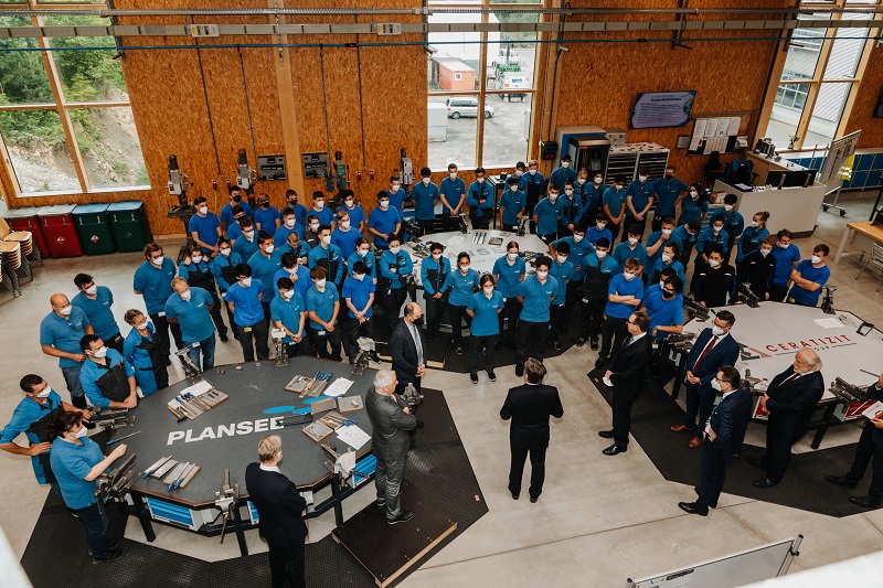 The facility, based in Reutte, Austria, has space for the training of up to 240 apprentices in six technical apprenticeships.
