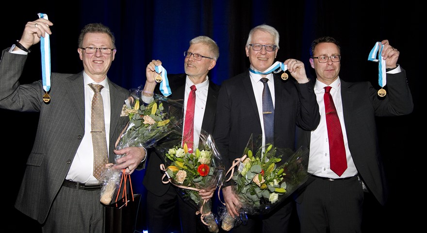 From left, Thomas Lewin, Bo Jönsson, Roger Berglund and Krister Wickman.