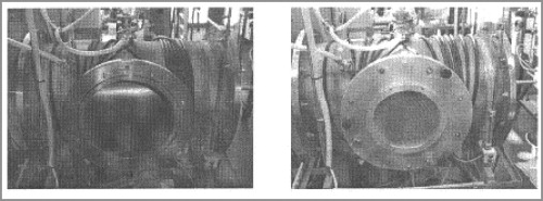 Figure 1. Two views of the microwave furnace used for this project.