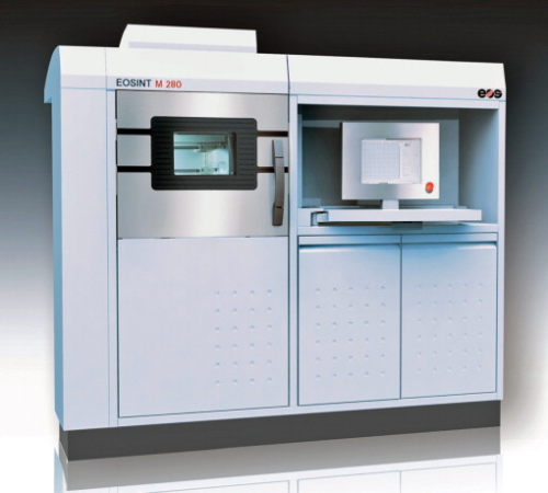 The EOSINT M 280 system for direct metal laser sintering.