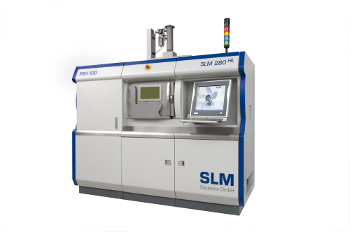 The SLM 280 HL selective laser melting system.