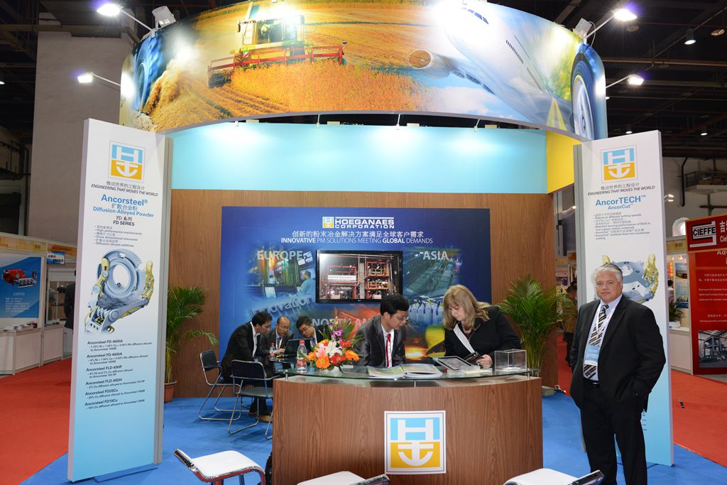 The Hoeganaes stand at PM China.