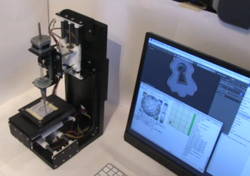 The MiniMetalMaker 3D printer.