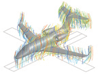 Figure 1b. Example of air flow visualization capabilities of CFD.
