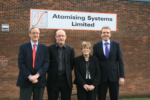 From left to right: John Dunkley, chairman; Simon Dunkley, managing director; Sylvia Dunkley, director; Dirk Aderhold, technical director.