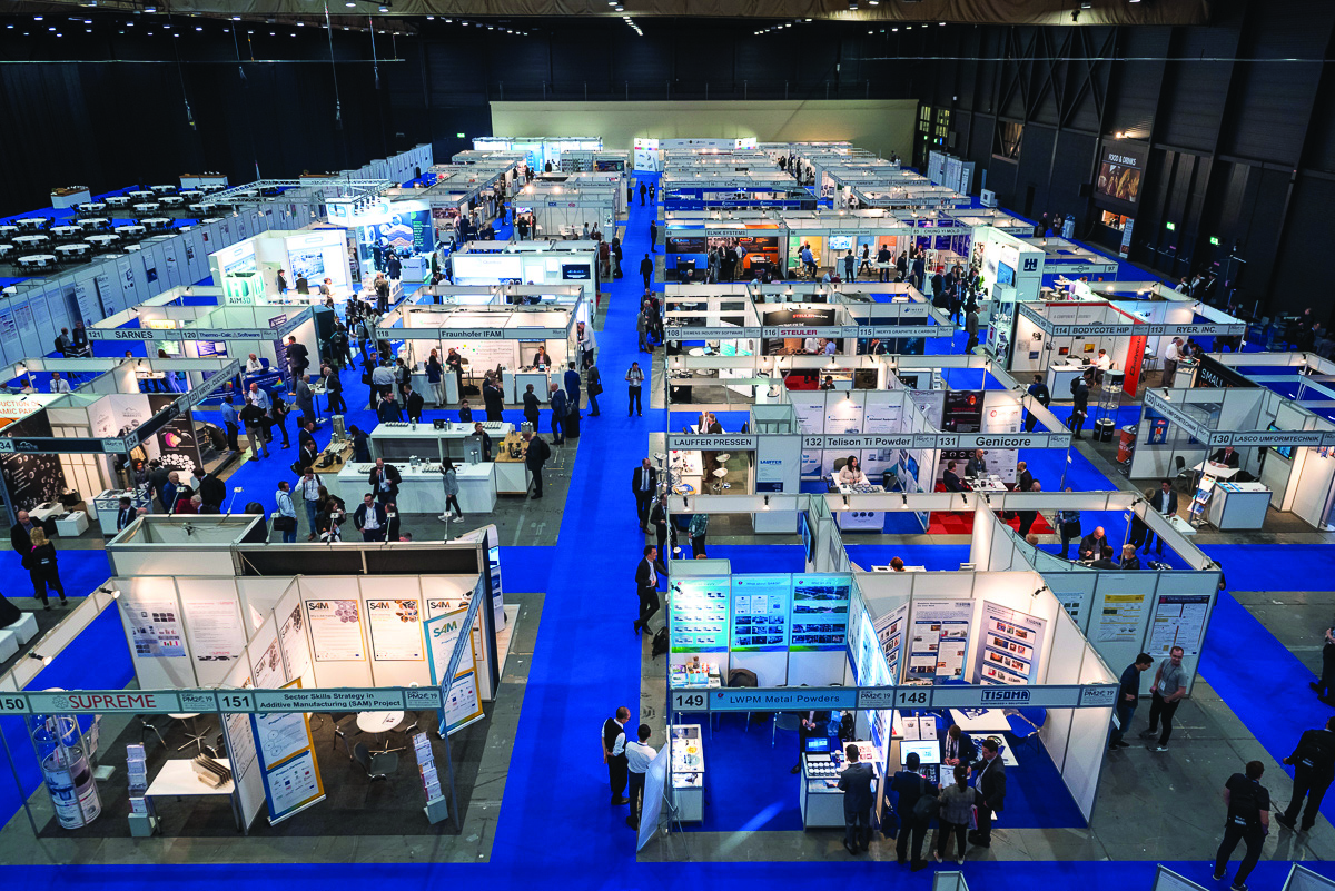 The Euro PM2019 exhibition featured over 100 exhibiting companies. (Photo courtesy Andrew McLeish.)