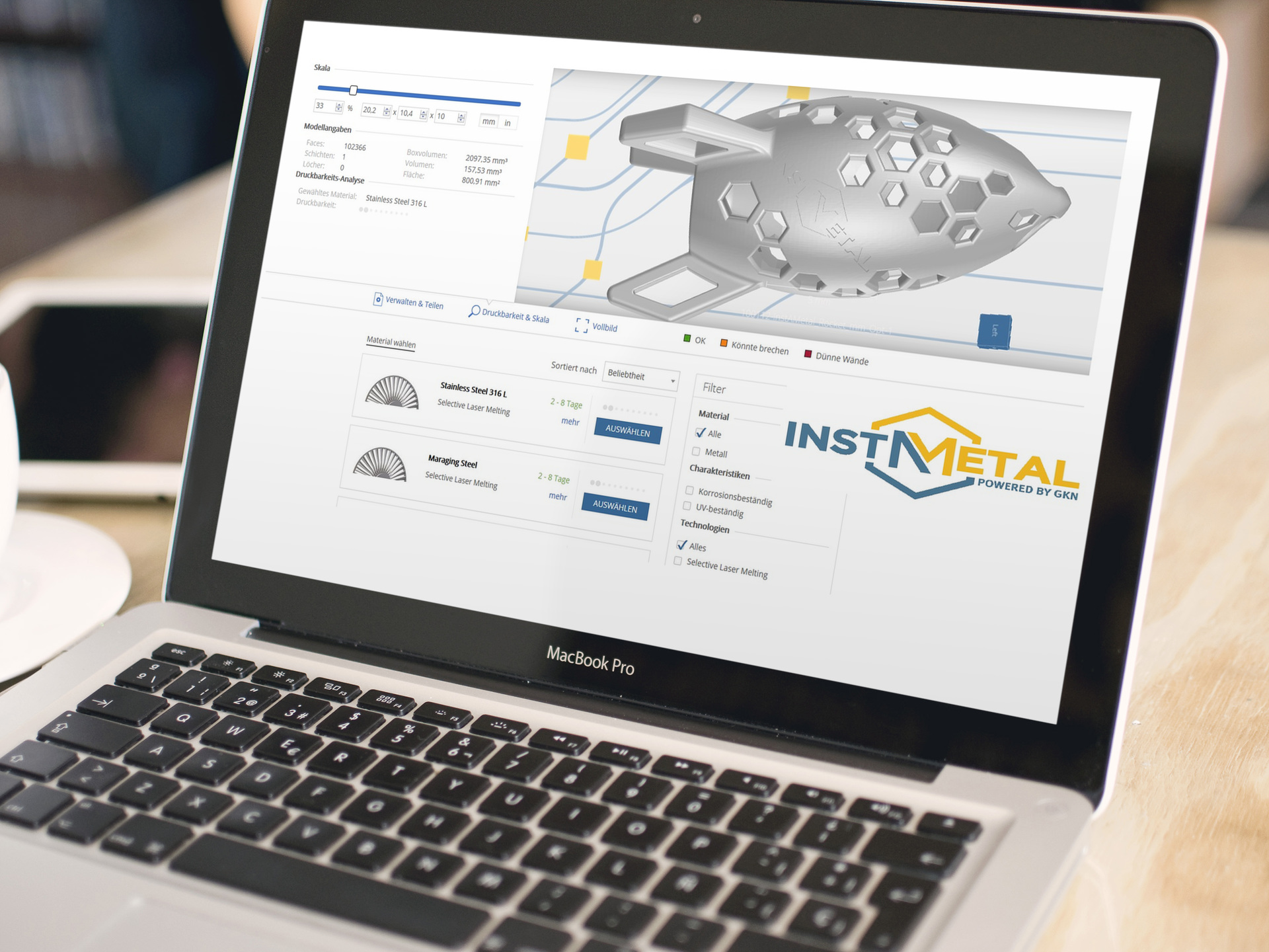 GKN Sinter Metals has developed a new ecommerce platform for metal additive manufacturing.
