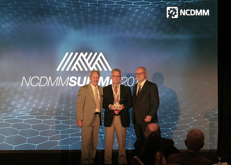 From left to right: Randy Gilmore, NCDMM VP, Mark Huston, NCDMM’s founding director, Ralph Resnick, NCDMM vice president of strategy.
