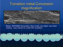 Figure 2. SEM of transition metal conversion coating.