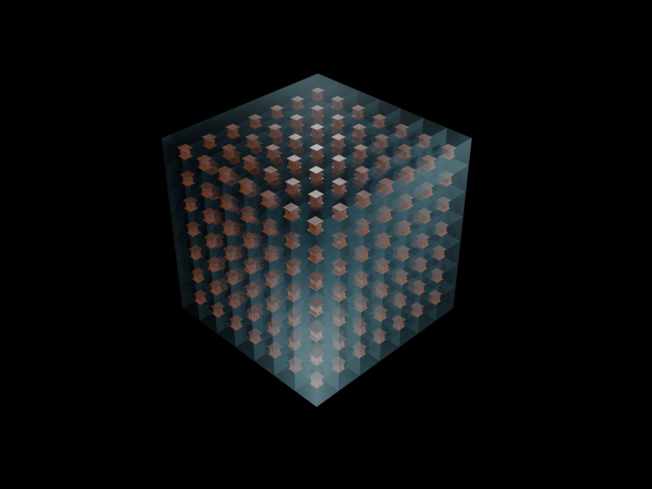 This illustration shows how 3D-printed metamaterial unit cells could be combined like Lego blocks to create structures that bend or focus microwave radiation more powerfully than any material found in nature. Image: Abel Yangbo Xie, Duke University.