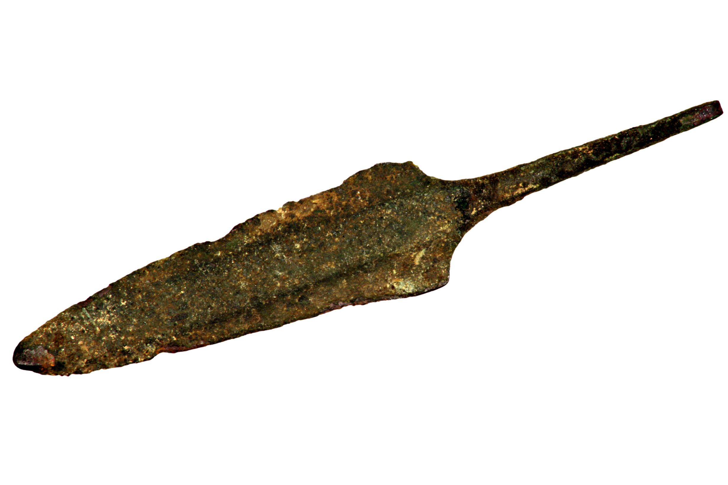 The resource charts metal working from early mankind, such as this bronze arrowhead from 500-1000 BC.