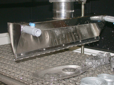 Figure 3: In another approach to improving drying efficiency, a rotating air knife can be effective in rapidly removing large amounts of water 