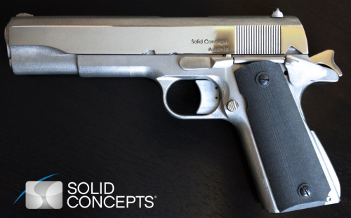 The 3D printed gun from Solid Concepts.