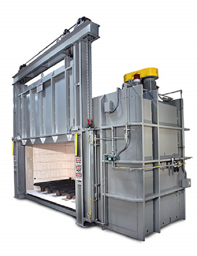 The furnace has a working load size of 168” wide, 48” deep and 48” tall, with a maximum load weight of 10,000 lbs.