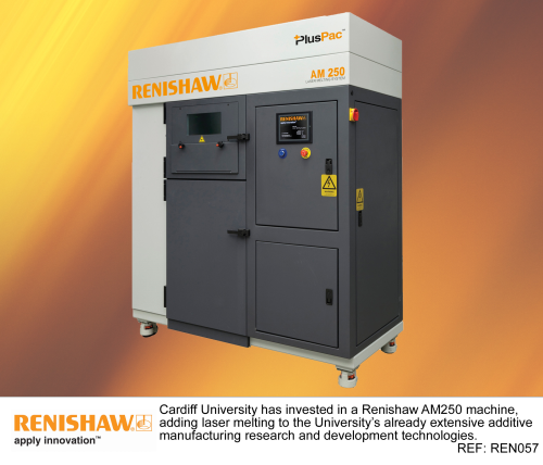 Cardiff University has invested in a Renishaw AM250 3D printing machine.