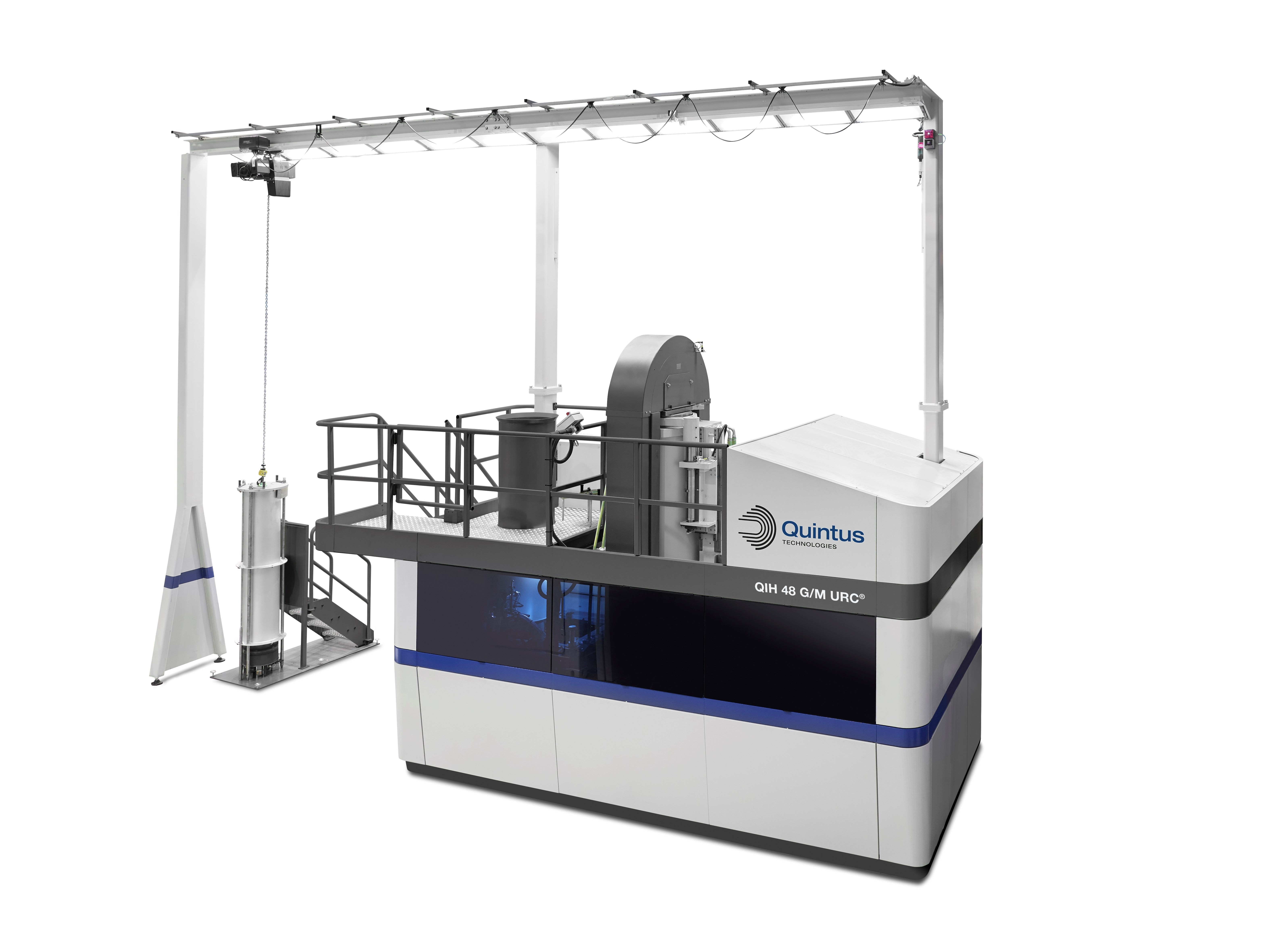 The QIH 48 M URC press is equipped with Quintus’ patented uniform rapid cooling URC technology. (Photo courtesy Quintus Technologies.)