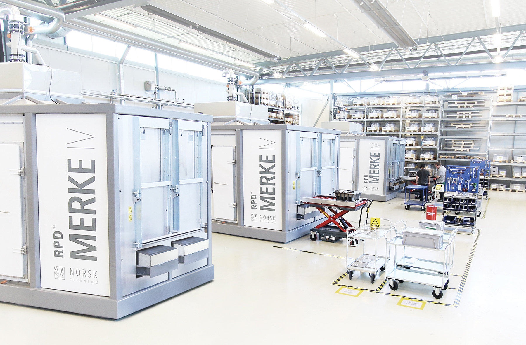 Norsk’s rapid plasma deposition machines can make 20 metric tons of aerospace-grade, structural titanium per year. (Photo courtesy Business Wire)