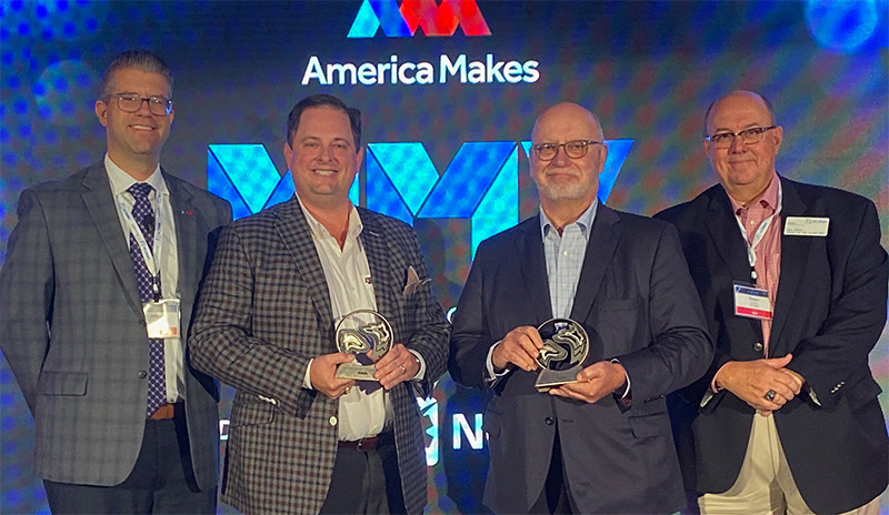 3D printing organization America Makes has presented its Distinguished Collaborator award to Ralph Resnick and Rob Gorham.