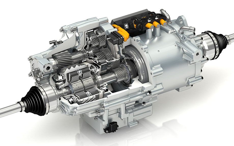 The eTwinsterX system features an integrated e-motor, two-speed e-transmission, and torque vectoring capability.
