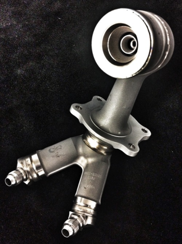 A 3D-printed fuel nozzle for the LEAP engine. Image credit: CFM International