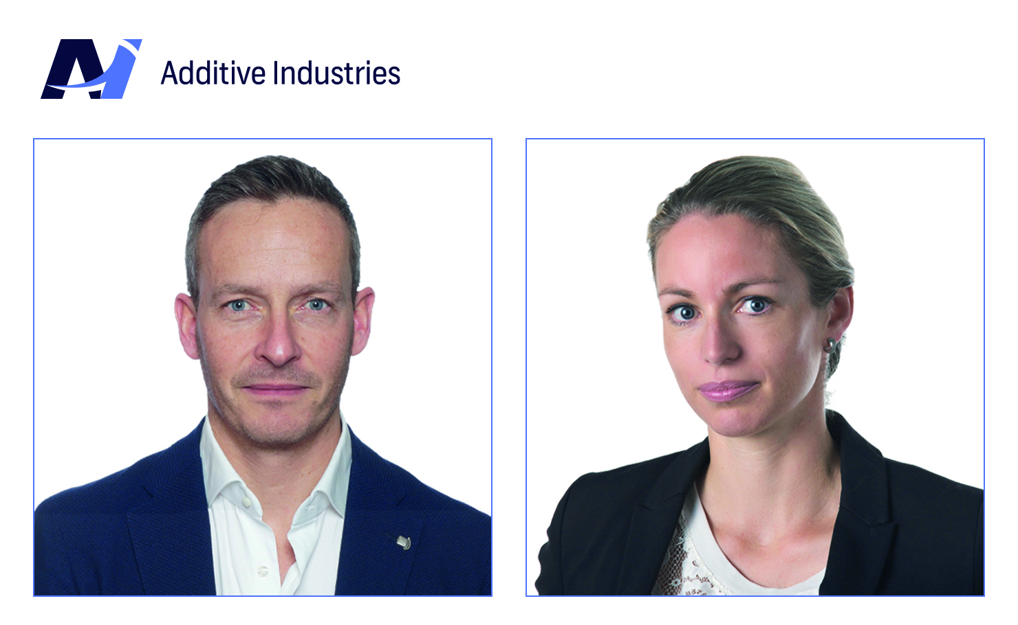 Ian C Howe, new CEO, and Carlien Siebelt, CFO of Additive Industries.