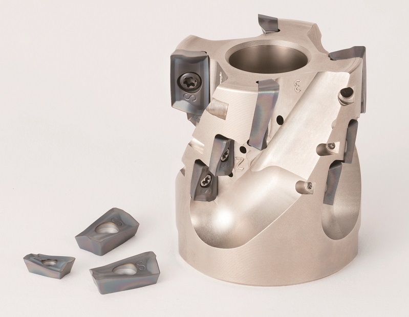 MECHT is suitable for applications in shoulder face milling, plunge cutting, slot milling and ramping.