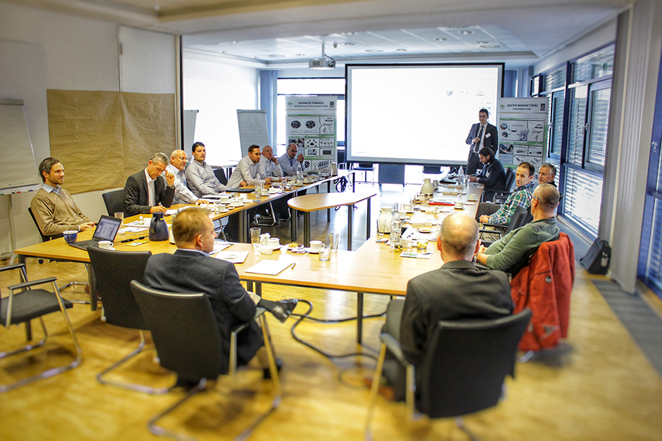 Experts from the automotive and manufacturing technology industries attended at a workshop at GKN.