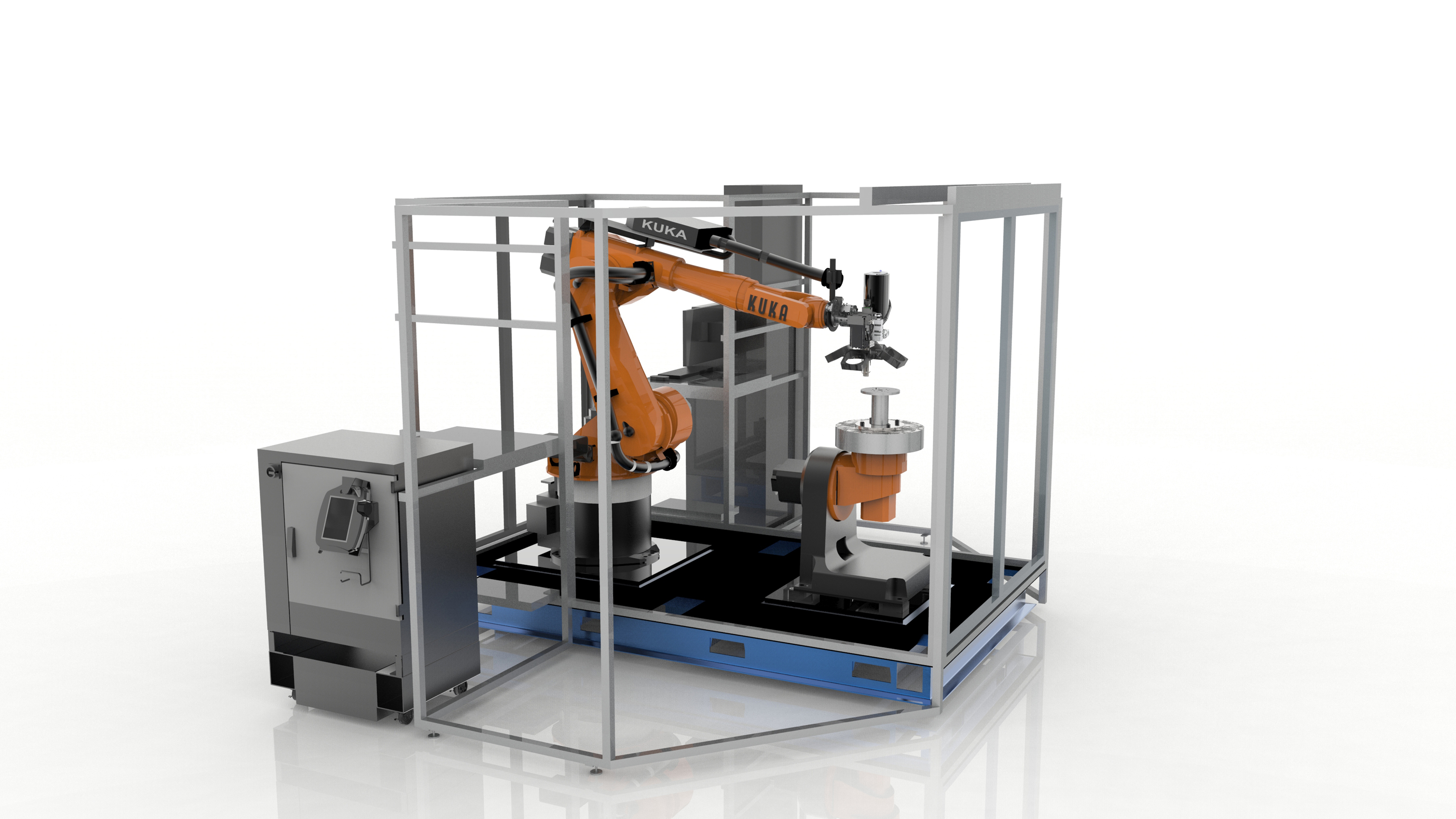Stratasys Robotic Composite 3D Demonstrator unveils a hybrid approach for automated composite part production that enables the full value of additive manufacturing to be applied. Photo courtesy Stratasys.